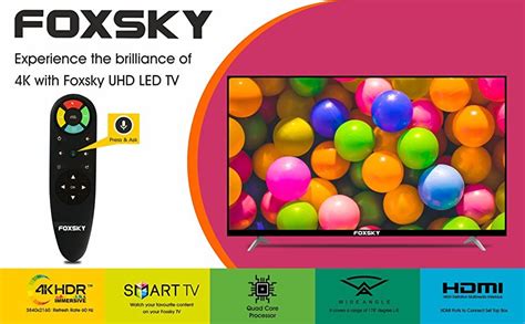 Specifications ( Foxsky 139.7 cm (55 inch) Ultra HD .